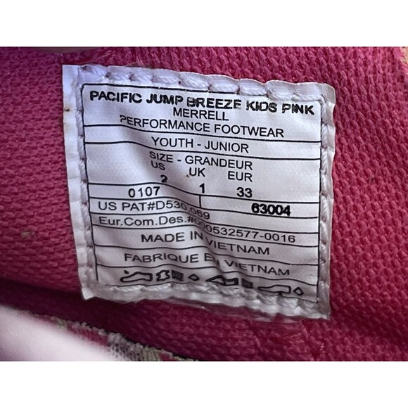 Merrell Pacific Jump Breeze Hiking Sandals Shoes Girl 2 Means Girls Barbie Pink - Picture 8 of 9